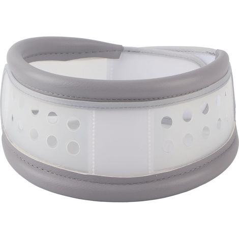 Collier cervical réglable gris L, séparation ergonomique, protection cervicale confortable et respirante, soulagement de la douleur. (1/5)