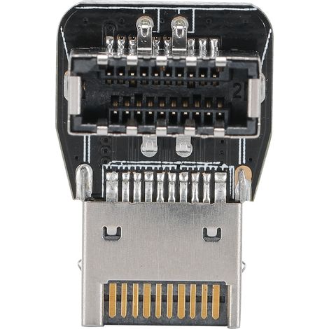 Adaptateur TYPEE avant pour carte mère PC USB3.1 10G, convertisseur de coude de direction à 90 degrés PH74A (1/4)
