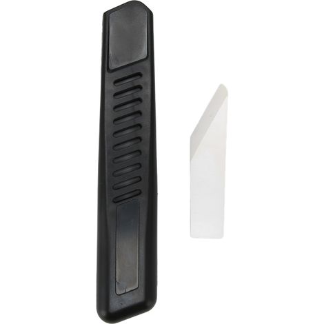 Couteau à cuir avec lame en céramique et manche en plastique, compact, léger, durable, pour éplucher, tailler et couper.