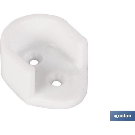 Blister Da 2 Pz Supporto Marrone Per Asta Armadio (1/2)