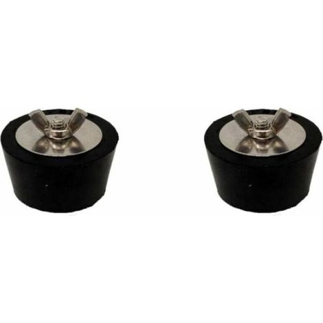 Bouchons de gel pour piscine, bouchons de gel extensibles en caoutchouc, accessoires d'entretien hivernal pour piscine et spa, 2 pouces, 2 pièces (1/4)