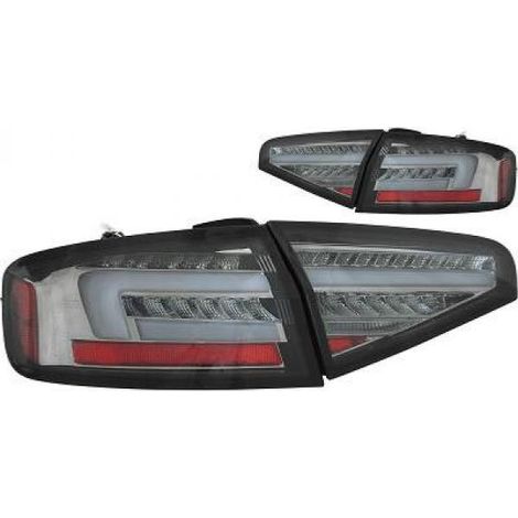 Paire Feux arriere Led Audi A4 B8 Berline 2011 a 2015 Fume Dynamic-37404357 (1/2)