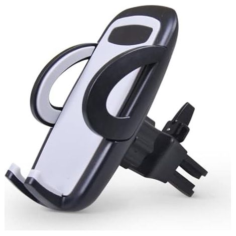 Supporto per cellulare con presa d'aria per auto, rotazione di 360 gradi, supporto universale per cellulare con clip, vivavoce, GPS, per smartphone compatibili con l'auto (1/5)
