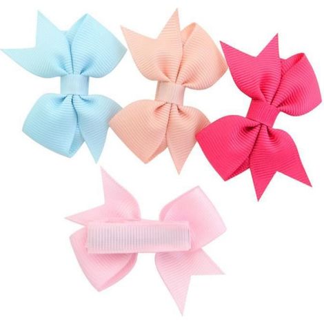 Pince À Cheveux - Ruban Gros-Grain - Pour Bébé Et Filles - 20 Pièces (1/4)