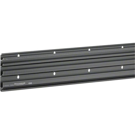 hager Sockelleistenkanal-Unterteil, PVC Recyclat 30%, SL 20x115mm, 4 Kammern, schwarz (1/4)