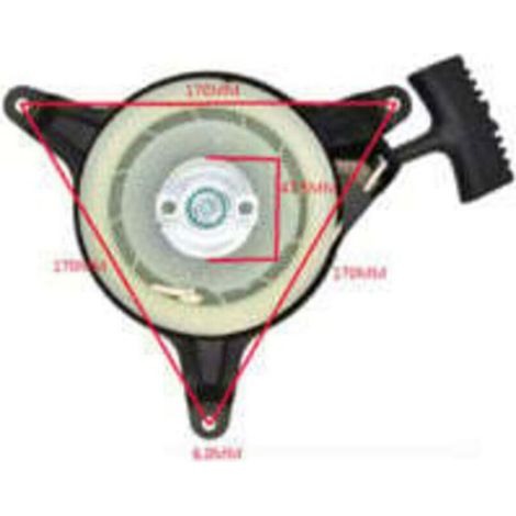 Démarreur À Lanceur - Pour Tondeuses GXV120 GXV140 GXV160 HRM195 HRM215 - Compatible Moteurs Honda - Installation Rapide - Unité (1/4)