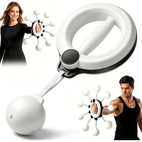 Poignée d'Exercice à Rotation 360°, Appareil de Renforcement des Bras, Épaules, Torse et Avant-Bras pour Entraînement à Domicile (1/5)