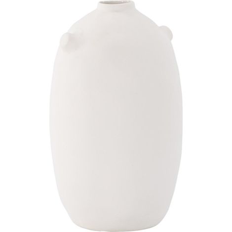 Vase Déco en Céramique "Madi" 28cm Blanc Cassé (1/5)