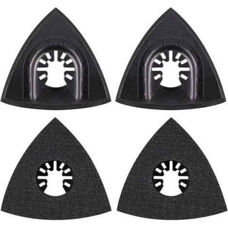 Ulisem4Pcs Delta Sanding Pad 80mm Multi Tool Attachment Pad Accessorio Multi Tool Lama Oscillante Accessorio per Worx Mikita Dewalt Power Tool Worx Tool Bosch Multi Tool