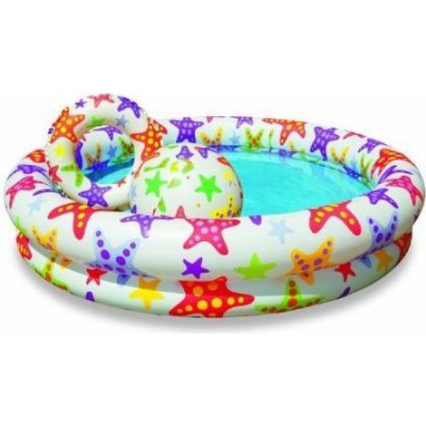 Piscine - Diamètre 122 cm - Hauteur 25 cm - Pour Enfants À Partir De 3 Ans - Vinyle Imprimé - 1 Pièce (1/2)