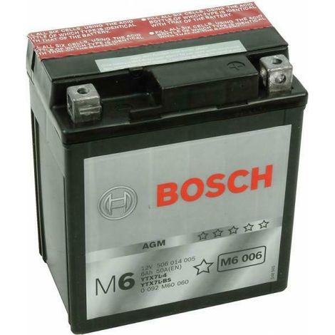 Bosch BATTERIA MOTO BOSCH M6006 6AH DX