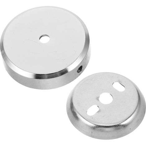 Mikikit Supports muraux pour porte-serviettes de salle de bain, 2 p 2 pièces, acier inoxydable, plaques de montage de rechange de 51 mm pour (1/5)