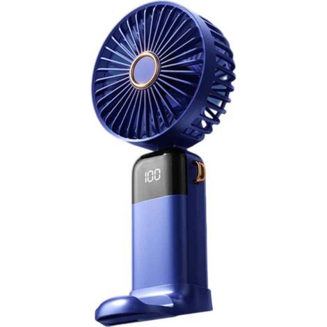 Ventilateur de poche pliable et silencieux, mini-ventilateur de bureau, facile à transporter et de grande taille, idéal pour l'été. (1/5)