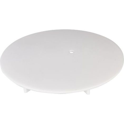Coperchio ottone bianco opaco per piletta doccia Low Round  Tecom