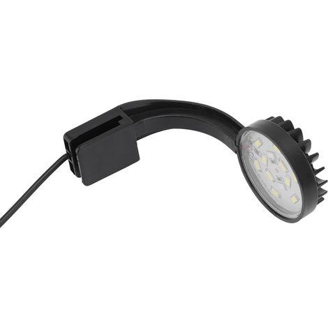 Lampe LED multifonction pour aquarium, haute luminosité, économie d'énergie, spectre complet, 5 W, noire (1/5)