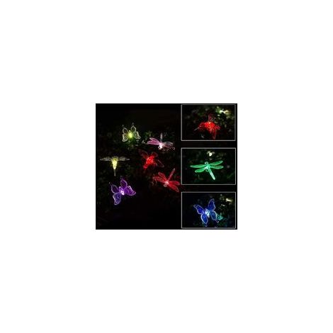 Luci solari da giardino 3 Luci solari da giardino per esterni Luci da giardino a LED multicolore Outdoor-Crezuo