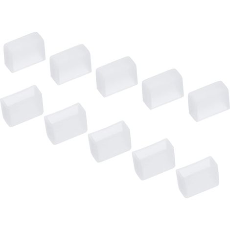 Silicone Bouchons Large 10mm Blanc 60 Pcs (1/5)