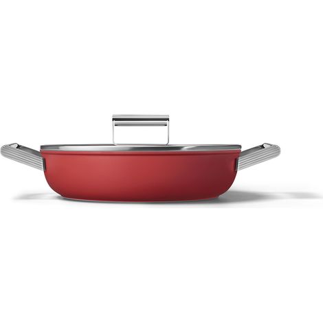 Smeg CKFD2811RDM Bratpfanne 28 cm Matt Rot (1/4)