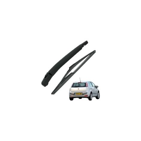 Brazo y escobilla del limpiaparabrisas trasero, kit de repuesto de goma natural para todas las estaciones para FIAT GRANDE PUNTO 2005-2011