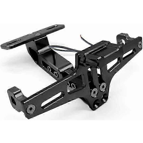Support de plaque d'immatriculation arrière pour moto CBR 600 RR FZ16 S1000F Tmax 560 CRF300L (Rouge) (1/5)