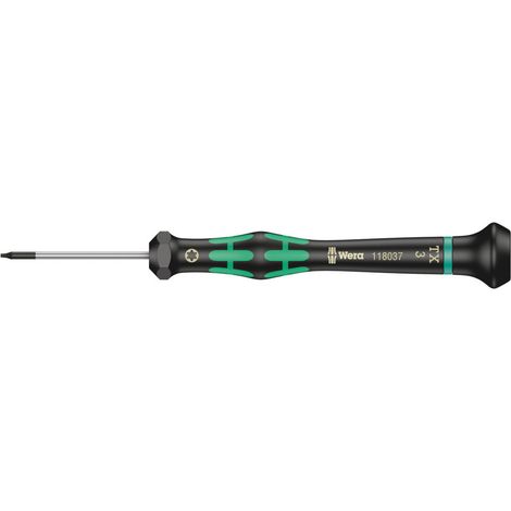 WERA TORX Elektronik-Schraubendreher 2067, T 3 x 40 mm, Rundklinge