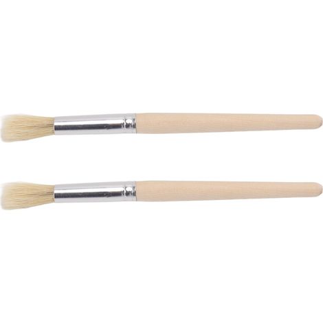 Set mit 2 Reinigungsbürsten für Kaffeemaschinen mit Holzgriffen, Reinigungsbürsten für Kaffeemühlen, Reinigungswerkzeuge für Cafés und Küchen (1/5)