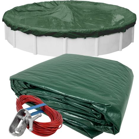 Bâche d'hiver pour Piscine 3230-16 h, Vert Robuste, Piscine Hors Sol de 9 m (1/5)