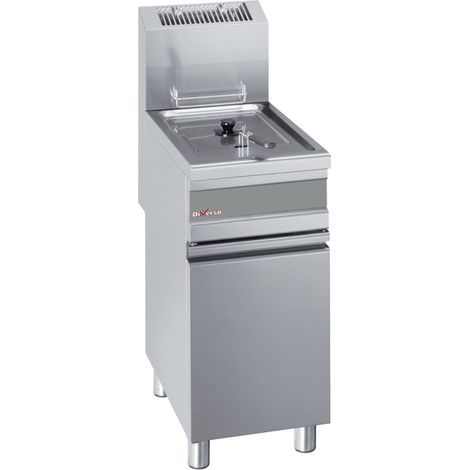 Friteuse gaz 1 cuve 15 litres sur armoire - Diverso