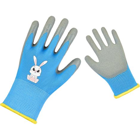 Gants De Jardinage Enfant - Caoutchouc Naturel - Antidérapants - Résistants Aux Piqures Et Aux Épines - Tailles 2XS À M - 1 Paire (1/5)