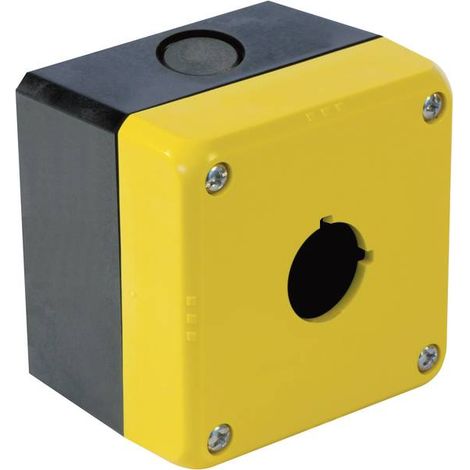 Idec FB1W-111Y Contenitore vuoto 1 posizione di montaggio (L x A x P) 76 x 76 x 59.5 mm Giallo 1 pz.