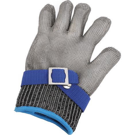 Gant anti-coupure en fil d'acier inoxydable antidérapant pour la cuisine et le jardinage (1/5)