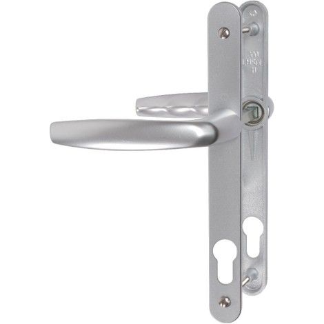 Atlanta 1530/300LMSGL HOPPE Set di porte con piastra stretta 195mm Argento F1 Key i Entr.92 C.8 - ép.68/77 - 3305037
