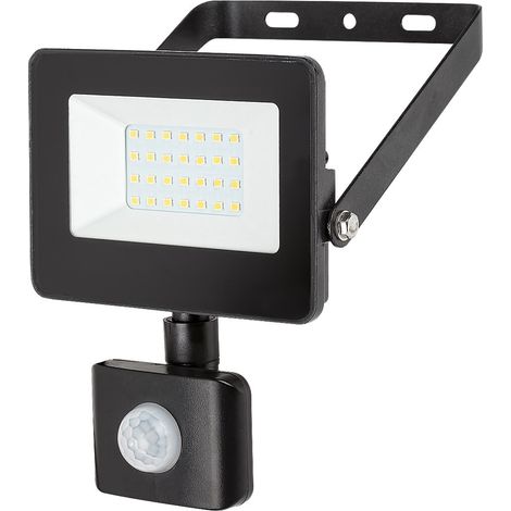 Projecteur LED 20W avec détecteur, noir IP44 Rabalux (1/5)