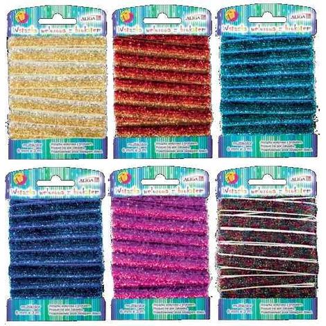 Glitzerband 3 m x 1 cm lila