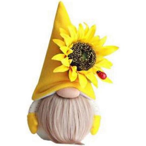 Décoration de poupée abeille, gnome et tournesol, ornements de poupée sans visage faits à la main, b (1/5)