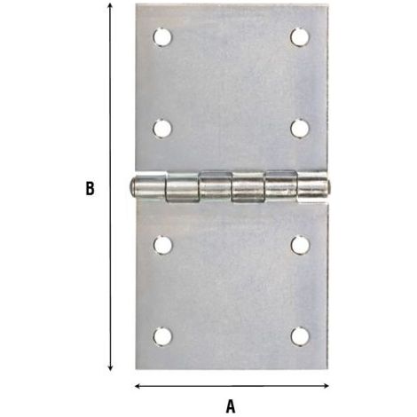 Cerniera Rettangolare 26X52 Mm Zincata - 24 Pz (1/2)