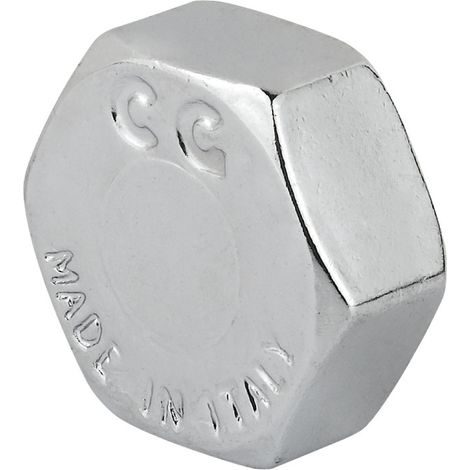TAPPO FEMMINA IN OTTONE CROMATO SERIE 1500 3/8   TIEMME RACCORDERIE SPA