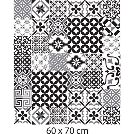 Crédence cuisine adhésive autocollante GREYBLACK - 60 x 70 cm – Idéal fond de hotte