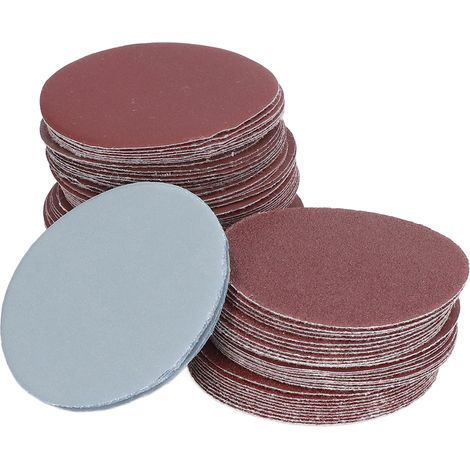 100 disques de ponçage ronds en oxyde d'aluminium pour le nettoyage, 3 pouces, grain 80 à 3000 (1/5)