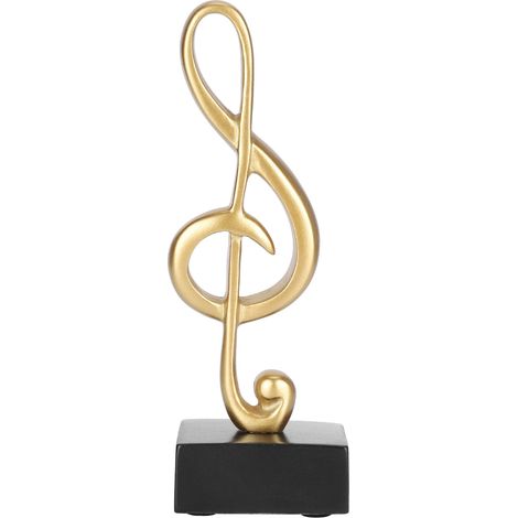Sculpture de Note de Musique en Métal, Décoration Murale Moderne pour Salon ou Bureau (1/5)