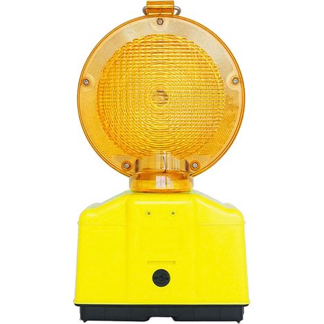 Lampada da Cantiere Lampeggiante Corpo Velamp Double Blink Road Giallo Fluo