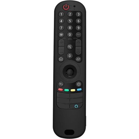 Coque de Remplacement pour TéLéCommande Intelligente LG AN-MR21GC MR21N/21GA Coque Antichoc en Silicone à Distance Magique, Noir (1/4)