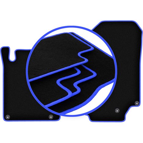 CARLUX-BLUE Autofußmatten für: Mercedes SL R129 500 SL (1989-2001)