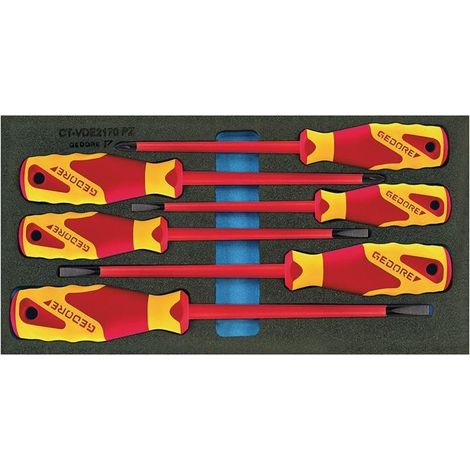 Gedore módulo de herramientas 1500 CT1-VDE 2170 PZ 6 piezas módulo 1/3 - 2309173 (1/4)