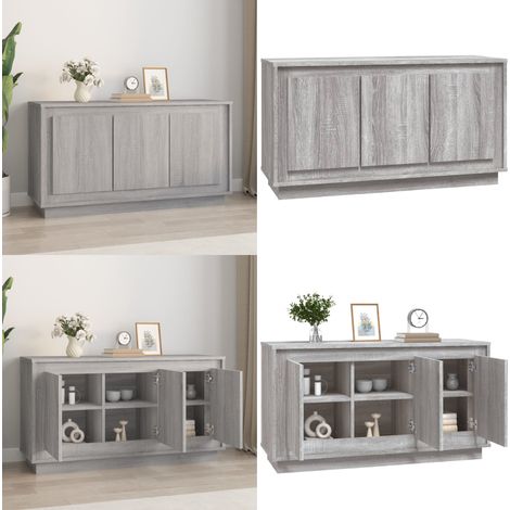 Buffet sonoma gris 102x35x55 cm bois d'ingénierie - Buffet - Commode - Rangement - Mobilier - Salon - Home & Living (1/5)