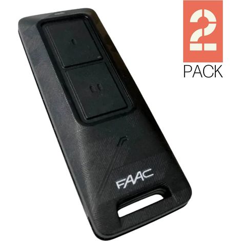 Télécommande XT2 FDS 433-868 NOIR FAAC Pack de 2