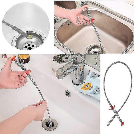 Kit de nettoyage de canalisations 6 pièces Crochet de débouchage pour tuyaux d'égout de cuisine (1/5)