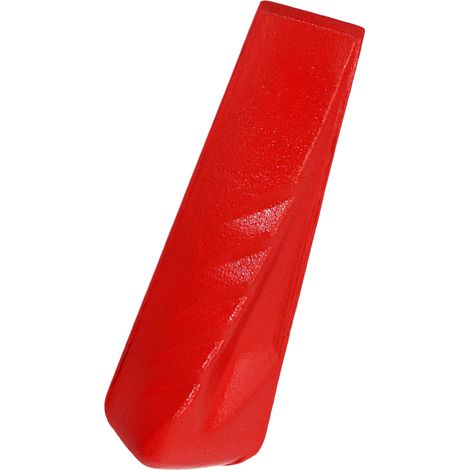 El divisor de leña en espiral, que puede partir la leña en trozos pequeños, está hecho de acero de 45 libras, es resistente al desgaste y es de color rojo. (1/4)