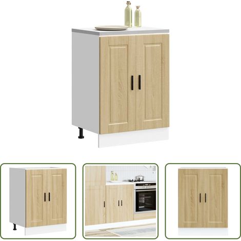 Holzwerkstoff - Küchenunterschrank Porto Sonoma-Eiche Holzwerkstoff (1/5)