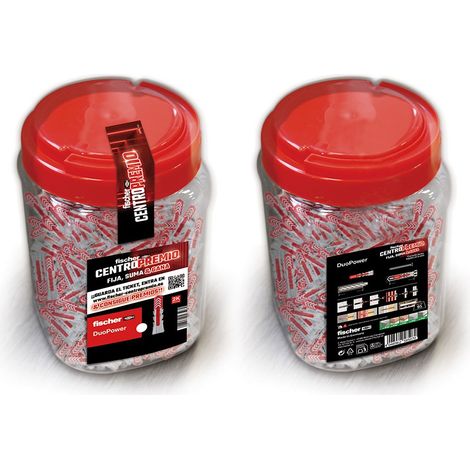 Taco duopower ø8 x 40 mm, bote 400 uds campaña centro premio para cliente final